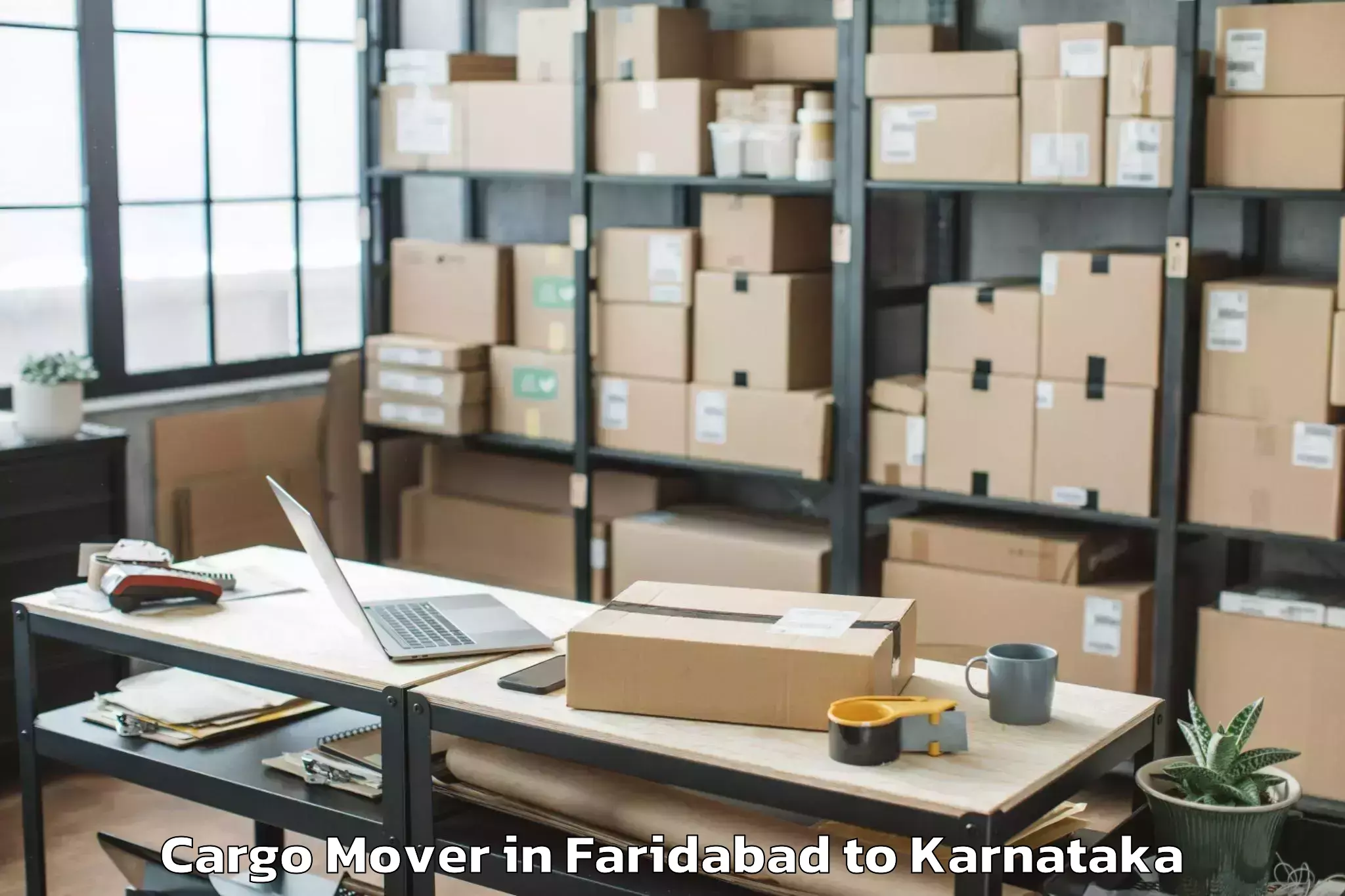 Book Faridabad to Alnavar Cargo Mover